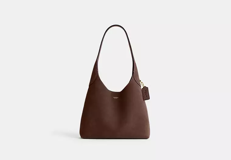Brooklyn 28 Suede • Sac épaule • Dark Chocolate – Image 1
