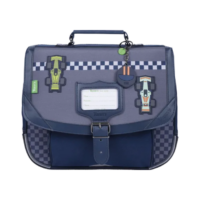 Cartable Romain gris 32cm - Thumbnail Image 1