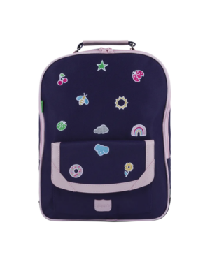 Joy • Sac à dos violet L • Poche aimantée