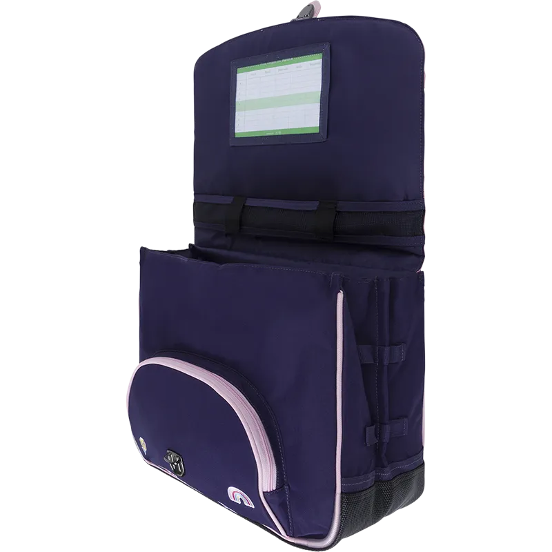 Joy • Cartable violet 38cm poche gourde – Image 3