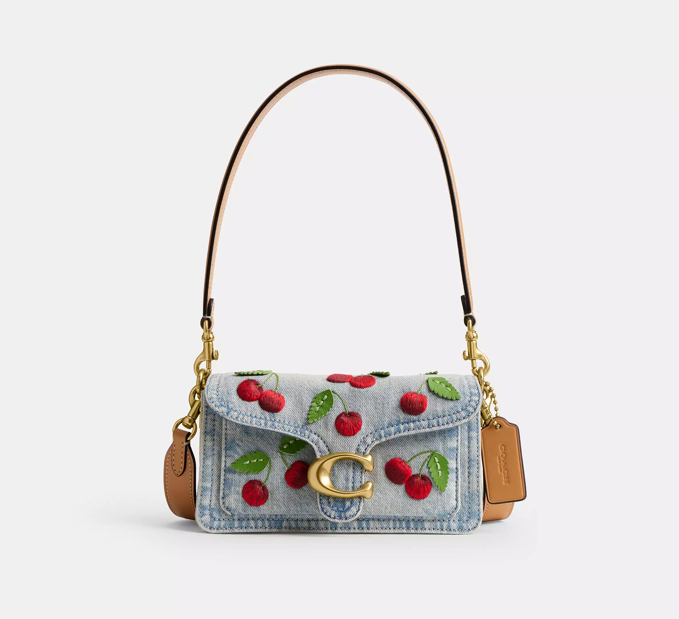 Sac épaule Tabby 20 Avec Broderie Cerise – Image 1
