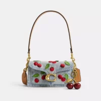 Sac épaule Tabby 20 Avec Broderie Cerise - Thumbnail Image 6
