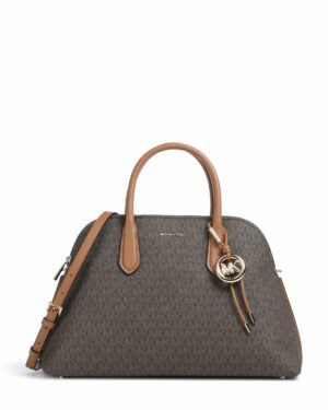 FREDDIE • Sac à main à logo signature - Bronze / Noisette