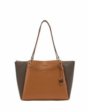 MAY<br>Cabas à logo Signature - Brun/Noisette