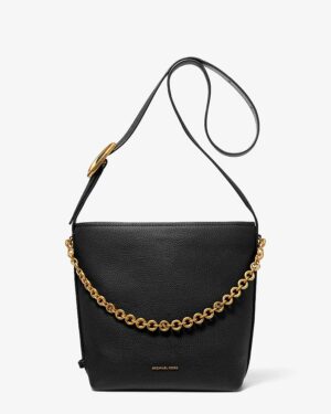 NOLITA • Petit sac fourre-tout seau en cuir grainé - Noir