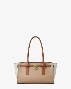 HAMILTON MODERNE • Petit sac en cuir à couleurs contrastées