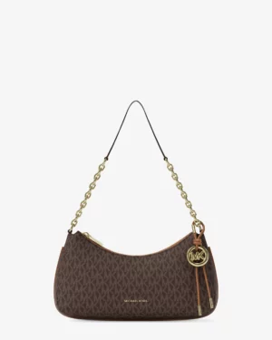 NOLITA • Pochette de taille moyenne à chaîne et logo Signature - Brun/Noisette